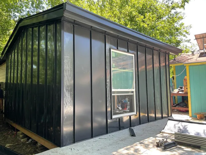 Black standing seam metal wall panels for Roof Inspection in Wooster